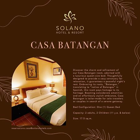Solano Hotel & Resort At Casa Ysabel Lipa City Exterior foto